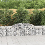 Vidaxl Schans Körbe 8 St. Gewölbe 300x30x60 80 cm verzinktes Eisen - afbeelding 1