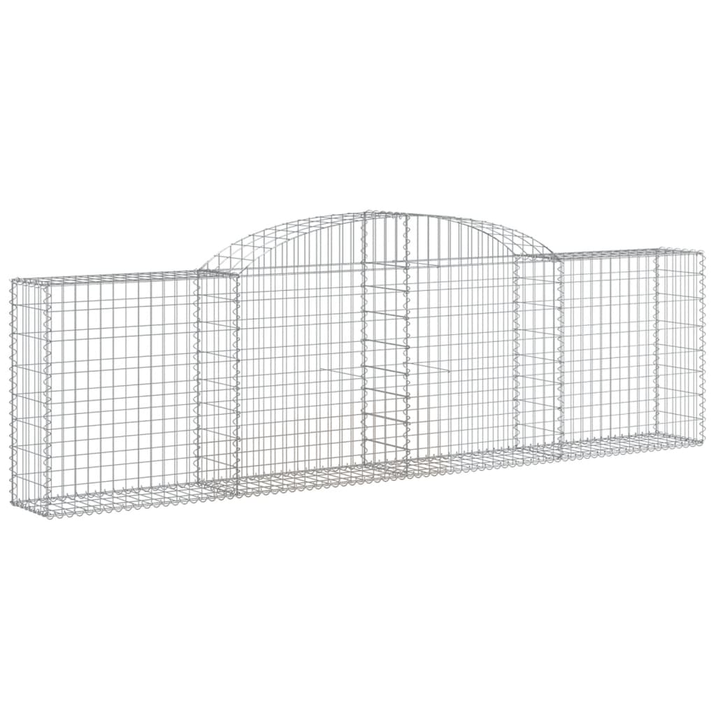 Vidaxl Schans Körbe 4 ST Gewölbe 300x30x80 100 cm verzinktes Eisen