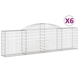 VIDAXL SCHANS Körbe 6 ST Gewölbe 300x30x80 100 cm verzinktes Eisen - afbeelding 2
