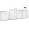 Vidaxl Schans Körbe 10 ST Gewölbe 300x30x80 100 cm Eisen