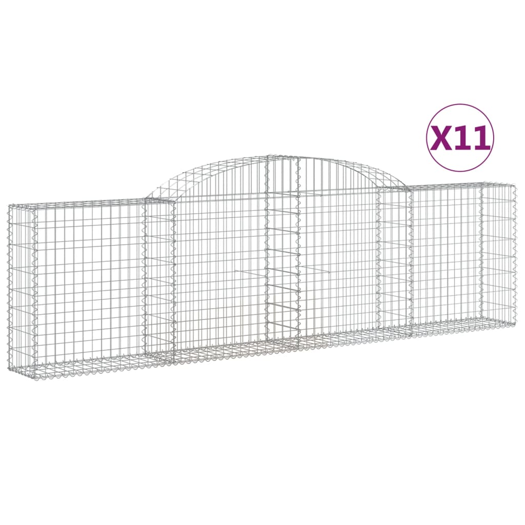 Vidaxl Schans Körbe 11 St. Gewölbe 300x30x80 100 cm Eisen