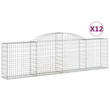 Vidaxl Schans Körbe 12 ST Gewölbe 300x30x80 100 cm Eisen - afbeelding 2