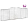 Vidaxl Schans Körbe 5 ST Gewölbe 300x30x100 120 cm Eisen