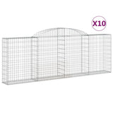 VIDAXL SCHANS Körbe 10 ST Gewölbe 300x30x100 120 cm Eisen - afbeelding 2