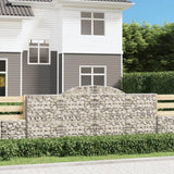Vidaxl Schans Körbe 5 ST Gewölbe 300x30x120 140 cm Eisen - afbeelding 1