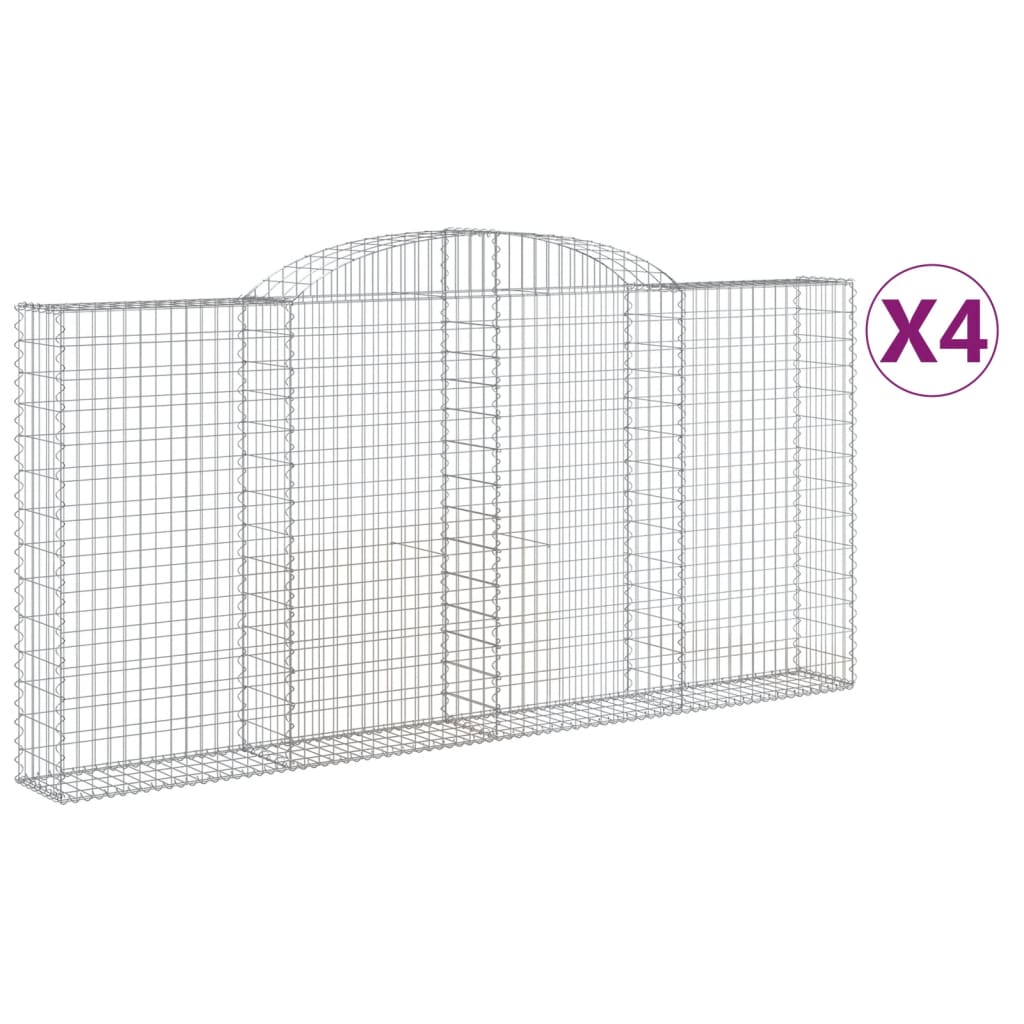Vidaxl Schans Körbe 4 ST Gewölbe 300x30x140 160 cm Eisen