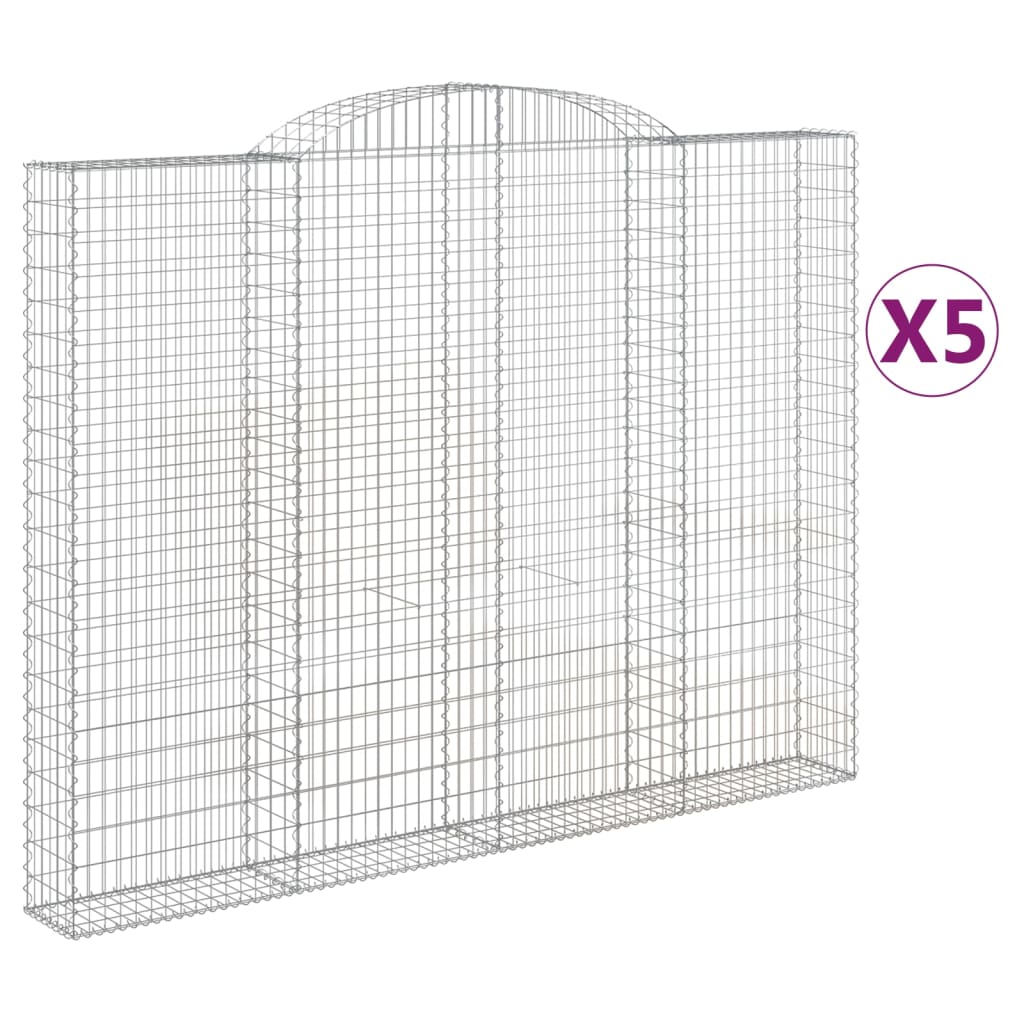 Vidaxl Schans Körbe 5 ST Gewölbe 300x30x220 240 cm Eisen