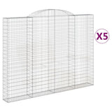 Vidaxl Schans Körbe 5 ST Gewölbe 300x30x220 240 cm Eisen - afbeelding 2