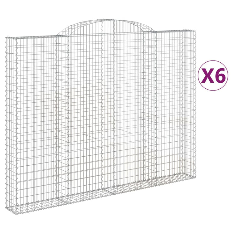 Vidaxl Schans Körbe 6 ST Gewölbe 300x30x220 240 cm Eisen