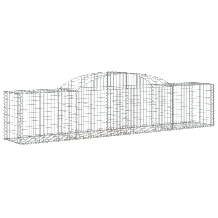 Vidaxl Schans Körbe 4 ST Gewölbe 300x50x60 80 cm verzinktes Eisen