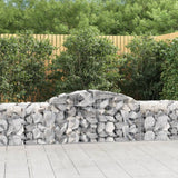 Vidaxl Schans Körbe 5 ST Gewölbe 300x50x60 80 cm verzinktes Eisen - afbeelding 1