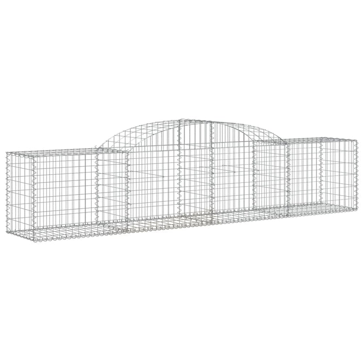Vidaxl Schans Körbe 10 ST Gewölbe 300x50x60 80 cm verzinktes Eisen