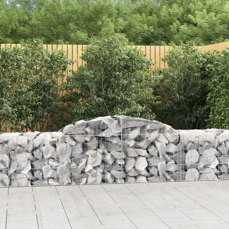 Vidaxl Schans Körbe 12 ST Gewölbe 300x50x60 80 cm verzinktes Eisen