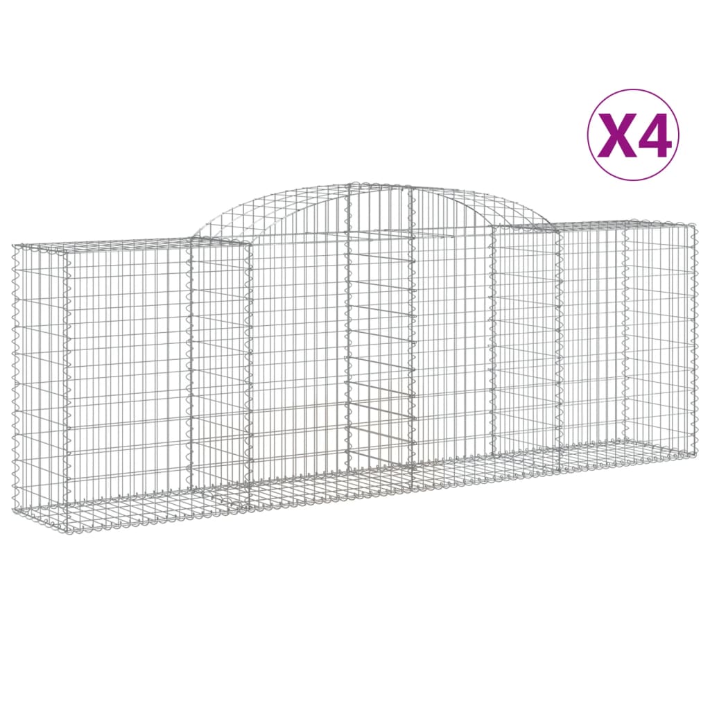 Vidaxl Schans Körbe 4 ST Gewölbe 300x50x100 120 cm Eisen