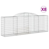 Vidaxl Schans Körbe 8 ST Gewölbe 300x50x100 120 cm Eisen - afbeelding 2