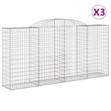 VIDAXL SCHANS Körbe 3 ST Gewölbe 300x50x140 160 cm Eisen - afbeelding 2