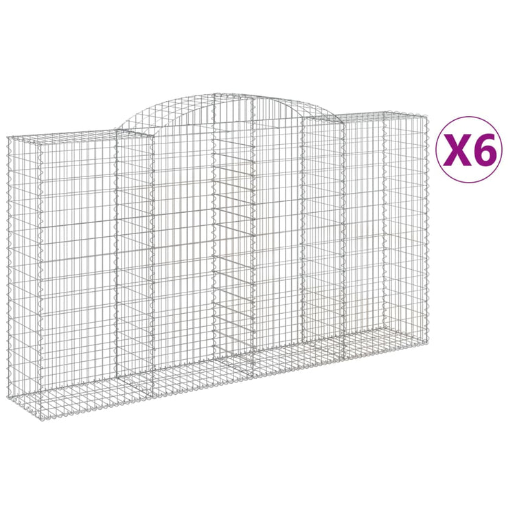 Vidaxl Schans Körbe 6 ST Gewölbe 300x50x160 180 cm Eisen
