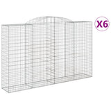 Vidaxl Schans Körbe 6 ST Gewölbe 300x50x180 200 cm Eisen - afbeelding 2
