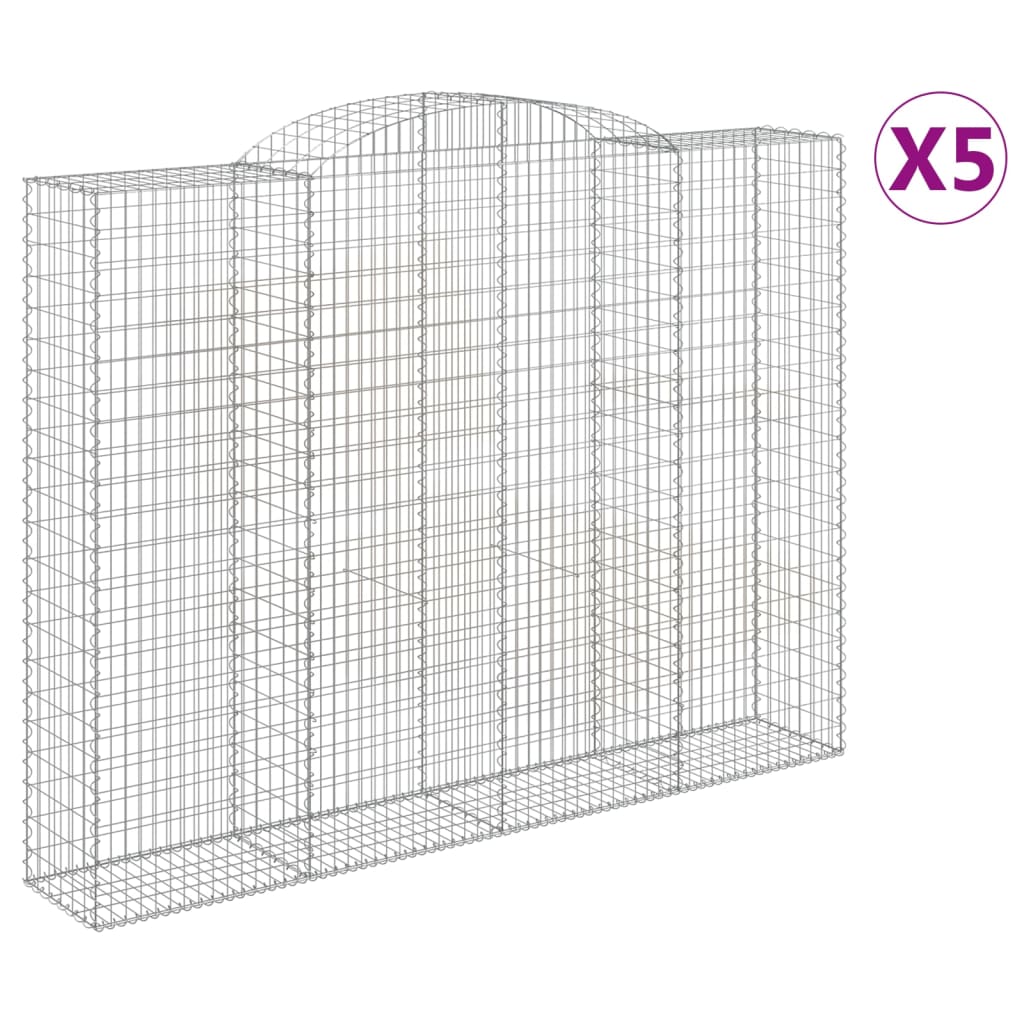 Vidaxl Schans Körbe 5 ST Gewölbe 300x50x220 240 cm Eisen