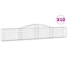 VIDAXL SCHANS Körbe 10 ST Gewölbe 400x30x60 80 cm Eisen