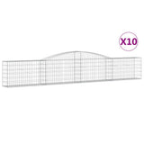 VIDAXL SCHANS Körbe 10 ST Gewölbe 400x30x60 80 cm Eisen - afbeelding 2