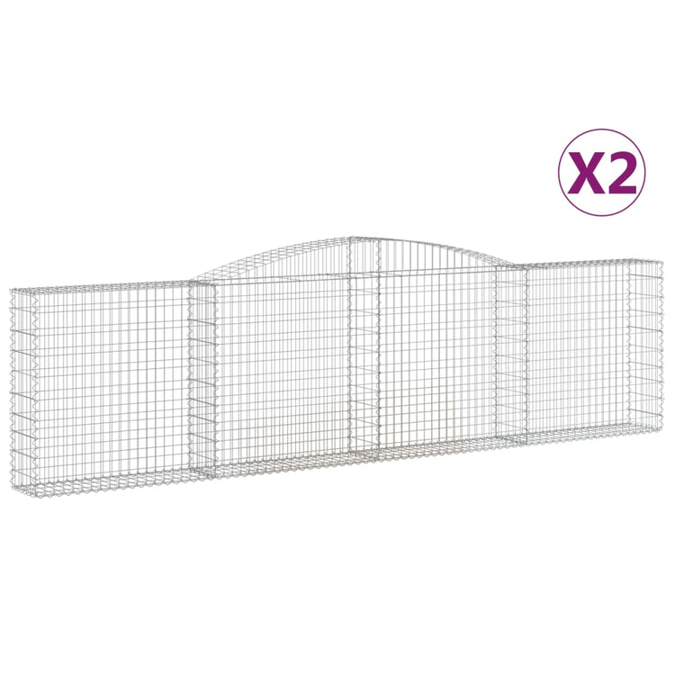 VIDAXL SCHANS Körbe 2 ST Gewölbe 400x30x100 120 cm Eisen