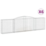 Vidaxl Schans Körbe 6 ST Gewölbe 400x30x100 120 cm Eisen - afbeelding 2