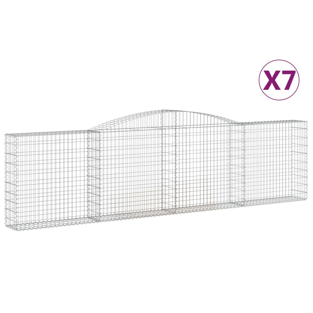 Vidaxl Schans Körbe 7 St. Gewölbe 400x30x100 120 cm Eisen