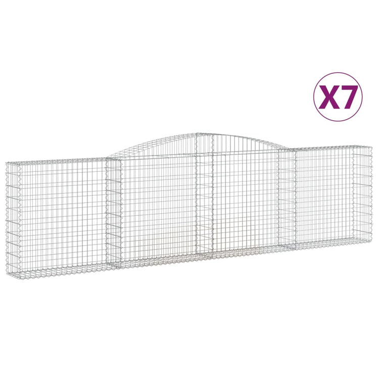 Vidaxl Schans Körbe 7 St. Gewölbe 400x30x100 120 cm Eisen