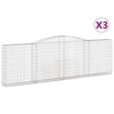 Vidaxl Schans Körbe 3 ST Gewölbte 400x30x120 140 cm Eisen - afbeelding 2