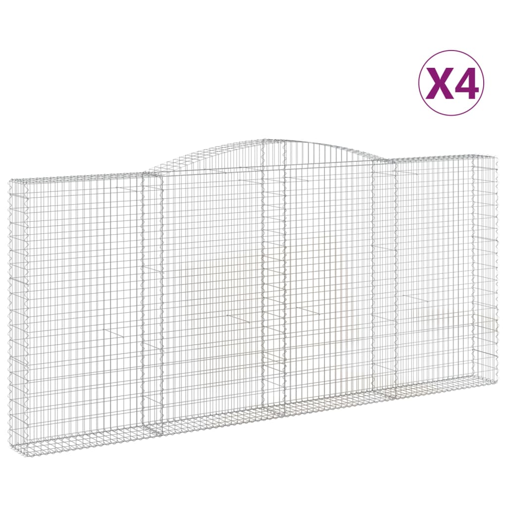 Vidaxl Schans Körbe 4 ST Gewölbe 400x30x180 200 cm Eisen