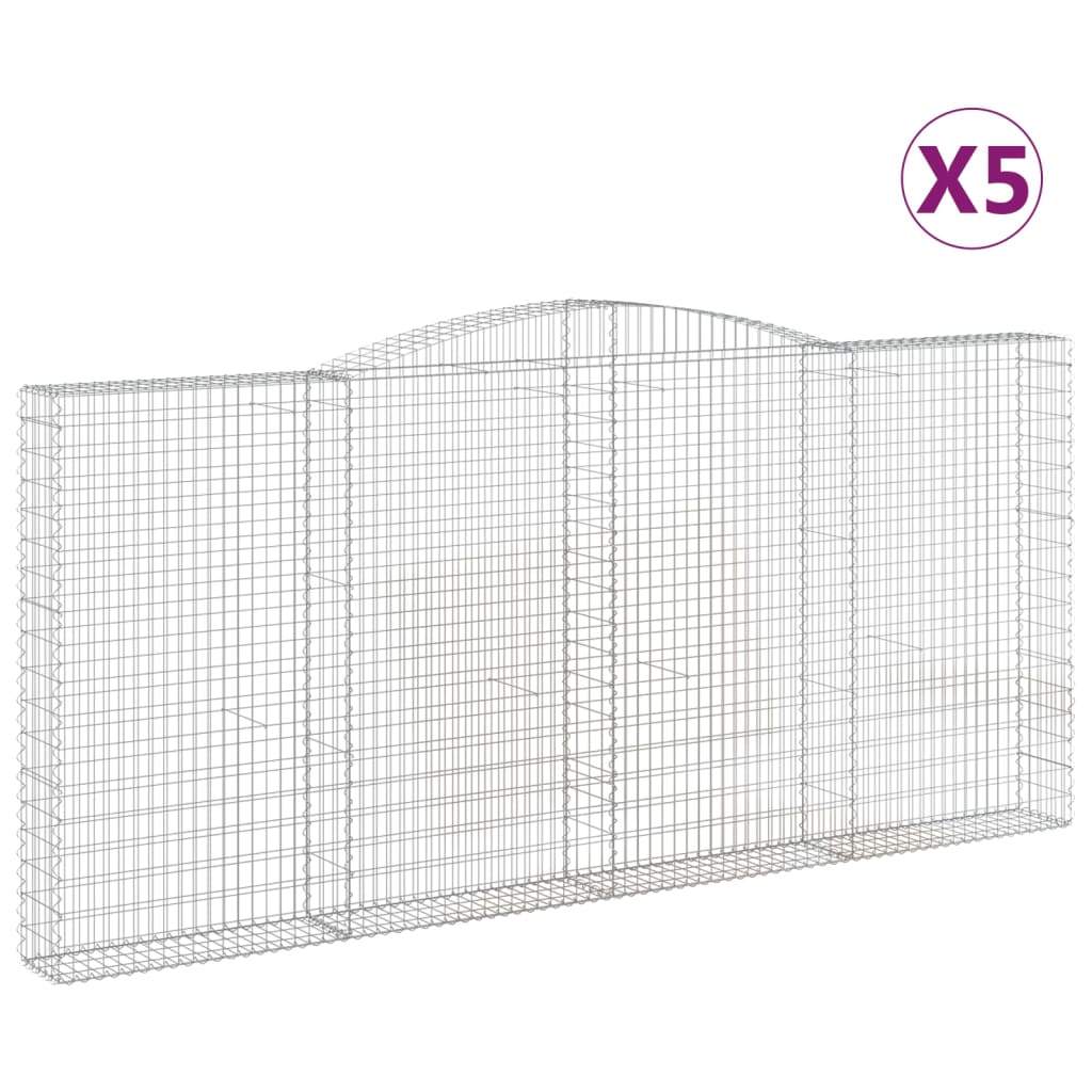 Vidaxl Schans Körbe 5 ST Gewölbe 400x30x180 200 cm Eisen