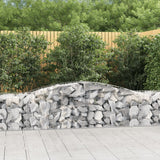 Vidaxl Schans Körbe 3 ST Gewölbe 400x50x60 80 cm verzinktes Eisen - afbeelding 1