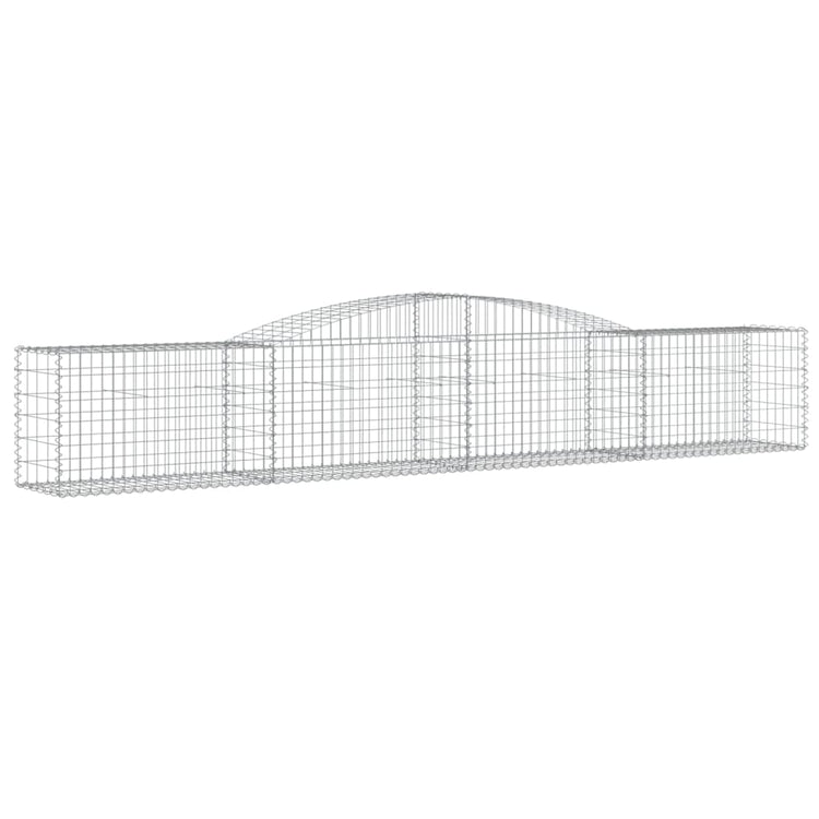 Vidaxl Schans Körbe 6 ST Gewölbe 400x50x60 80 cm verzinktes Eisen