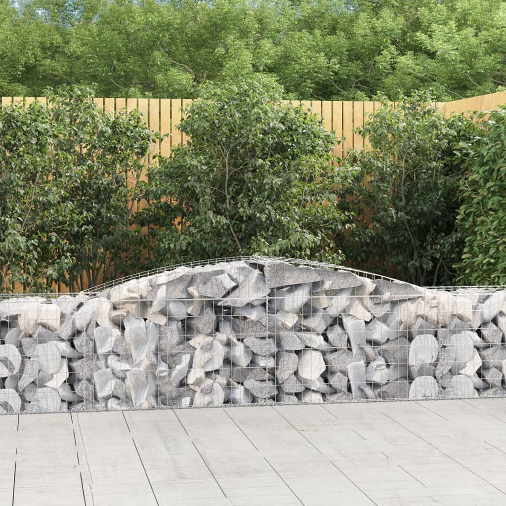 Vidaxl Schans Körbe 6 ST Gewölbe 400x50x60 80 cm verzinktes Eisen