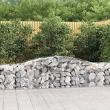 Vidaxl Schans Körbe 6 ST Gewölbe 400x50x60 80 cm verzinktes Eisen - afbeelding 1