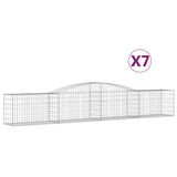 Vidaxl Schans Körbe 7 St. Gewölbe 400x50x60 80 cm verzinktes Eisen - afbeelding 2