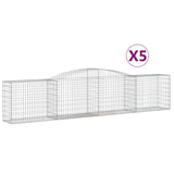 Vidaxl Schans Körbe 5 ST Gewölbe 400x50x80 100 cm verzinktes Eisen - afbeelding 2