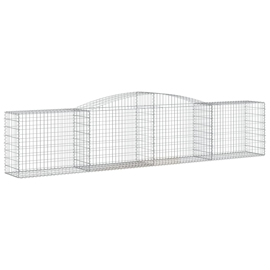 Vidaxl Schans Körbe 6 ST Gewölbe 400x50x80 100 cm verzinktes Eisen