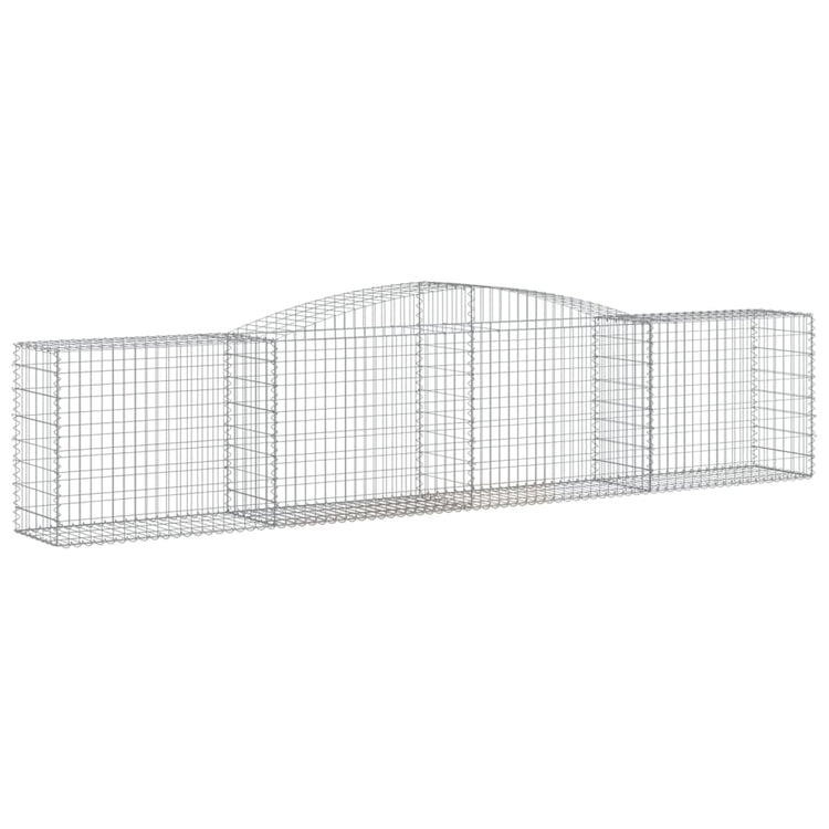 Vidaxl Schans Körbe 6 ST Gewölbe 400x50x80 100 cm verzinktes Eisen