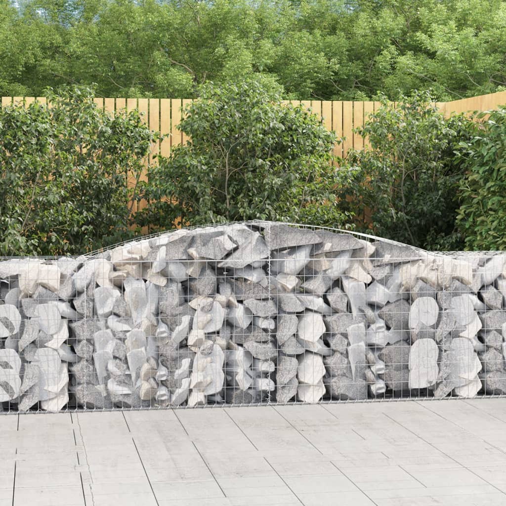 Vidaxl Schans Körbe 6 ST Gewölbe 400x50x80 100 cm verzinktes Eisen