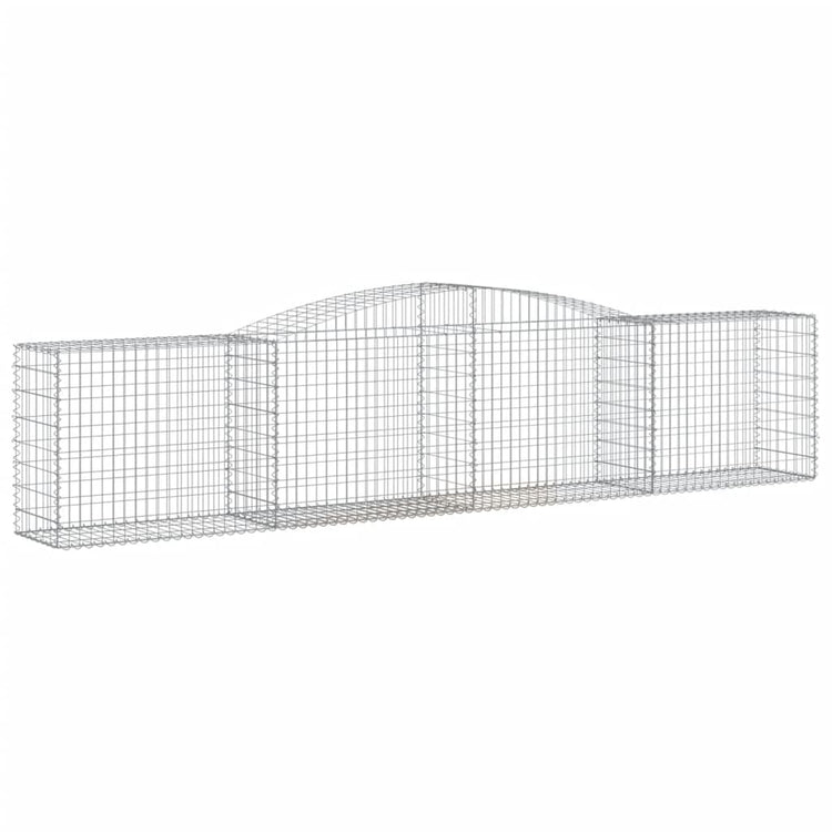 Vidaxl Schans Körbe 8 St. Gewölbe 400x50x80 100 cm verzinktes Eisen