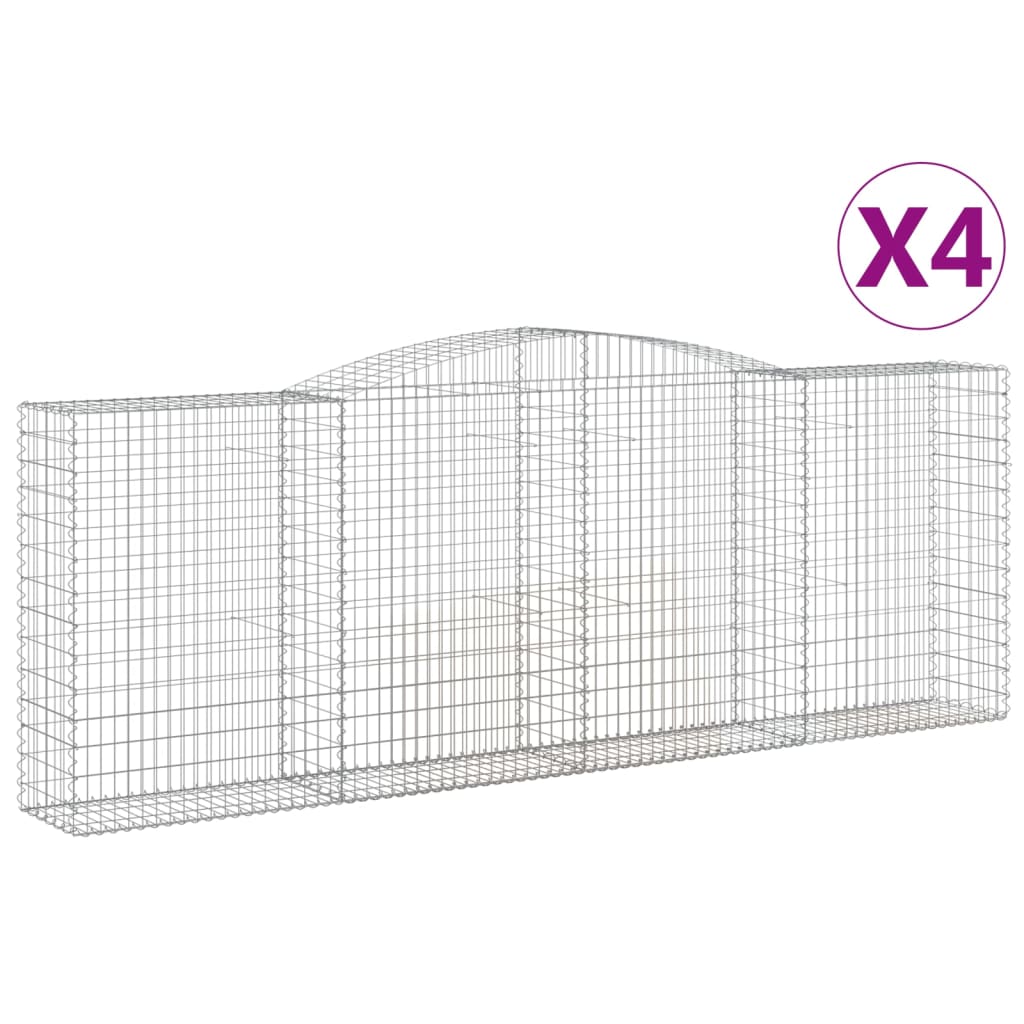 Vidaxl Schans Körbe 4 ST Gewölbe 400x50x140 160 cm Eisen