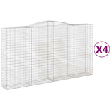 Vidaxl Schans Körbe 4 ST Gewölbe 400x50x220 240 cm Eisen - afbeelding 2