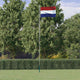 VIDAXL -Flag mit Flaggmalen Niederlanden 6,23 m Aluminium