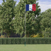 VIDAXL -Flag mit Flaggmast Frankreich 6,23 m Aluminium