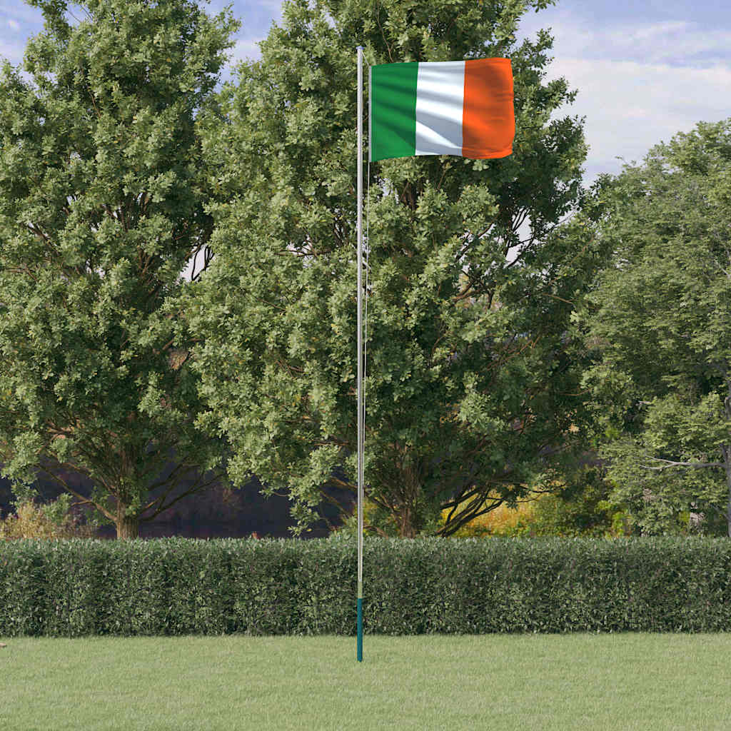 VIDAXL -Flag mit Flaggenmessel Irland 6,23 m Aluminium