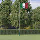 VIDAXL -Flag mit Fahnenmessel Italien 6,23 m Aluminium