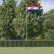 Vidaxl Flagge mit Fahnenmast Kroatien 6,08 m Aluminium