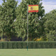 VIDAXL -Flag mit Flaggmast Spanien 6,23 m Aluminium